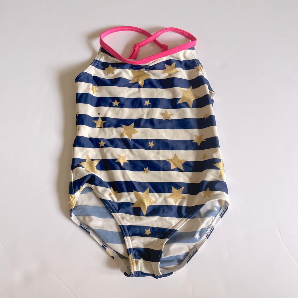 Mini Boden Stars And Stripe Swimsuit